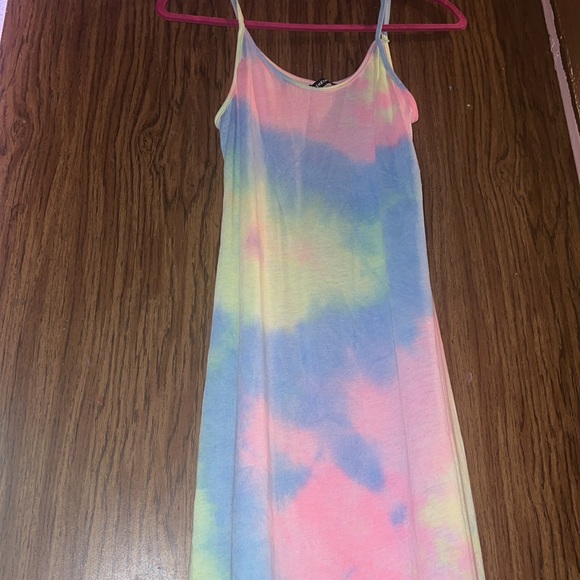 SHEIN VCAY Split Side Curved Hem Slip Dress - Picture 5 of 10